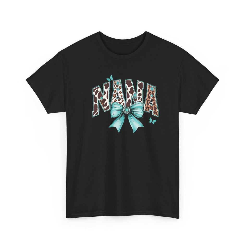 Nana Teal Bow Tee