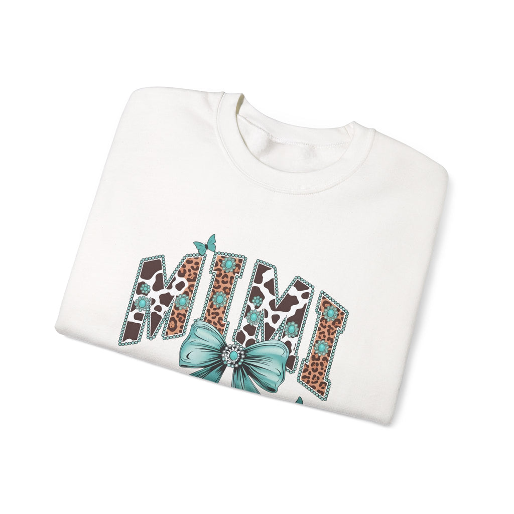 Mimi Teal Bow Sweatshirt