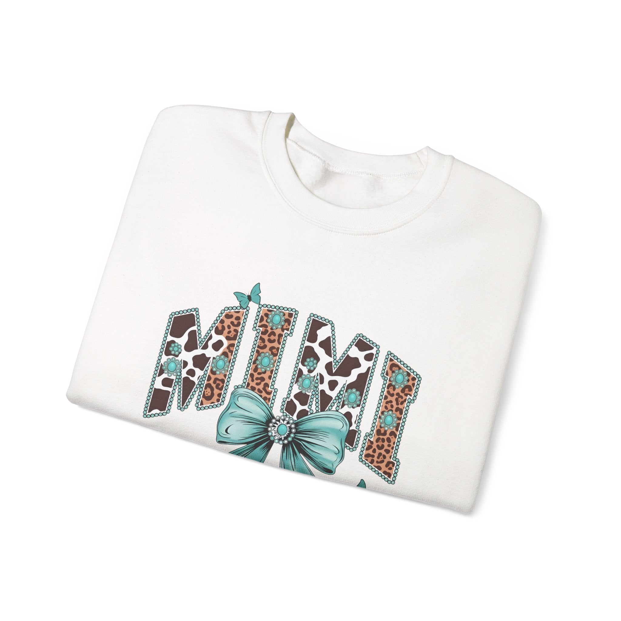 Mimi Teal Bow Sweatshirt