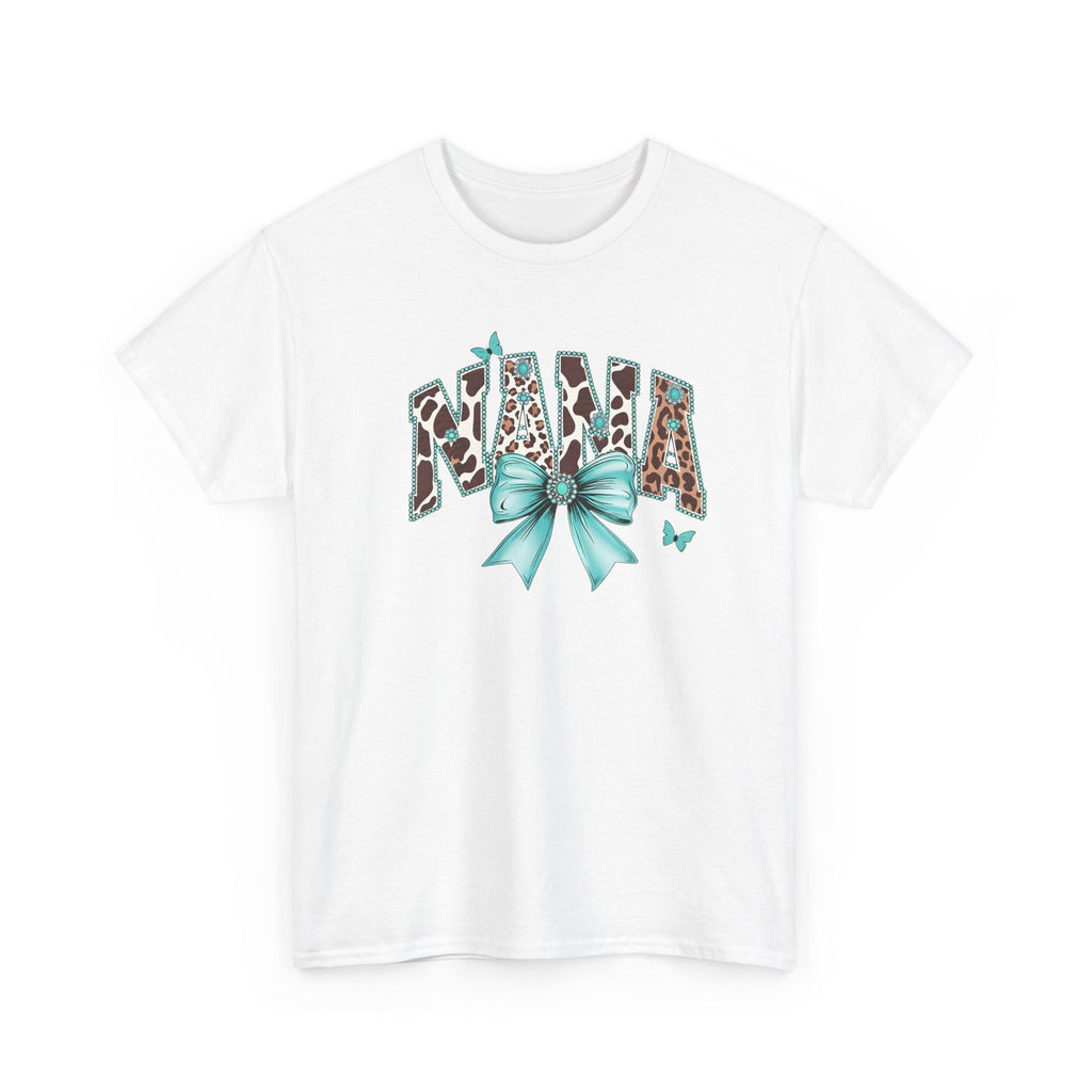 Nana Teal Bow Tee