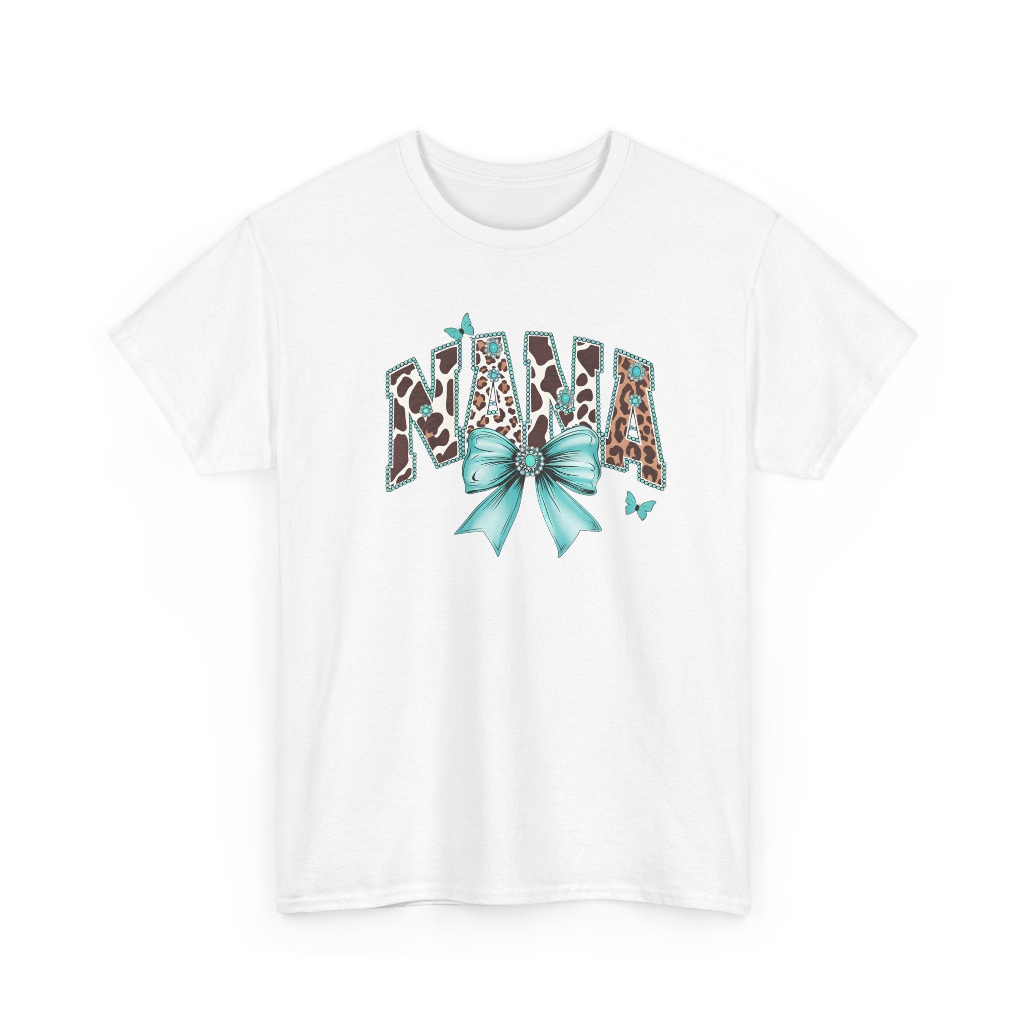 Nana Teal Bow Tee