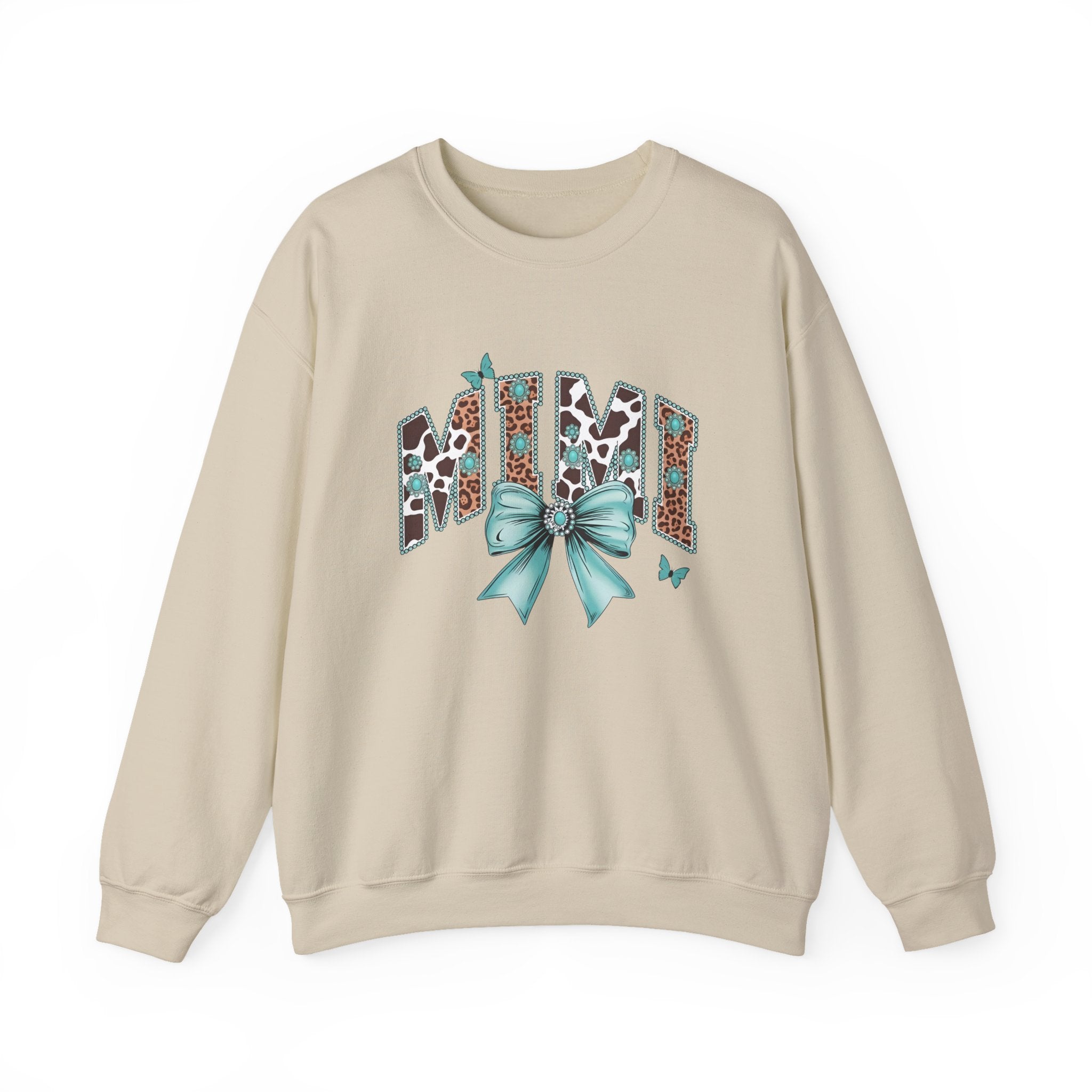 Mimi Teal Bow Sweatshirt