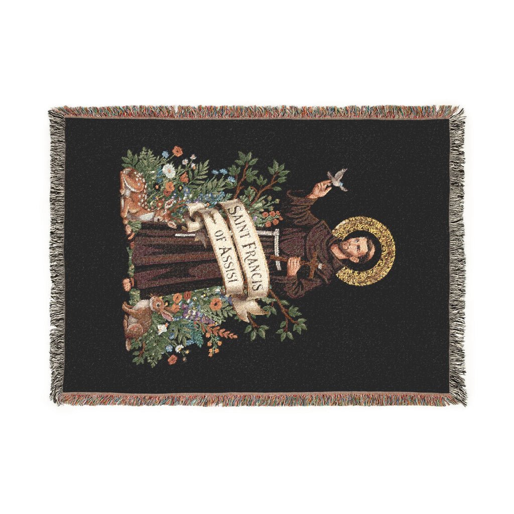 Saint Francis Woven Blanket