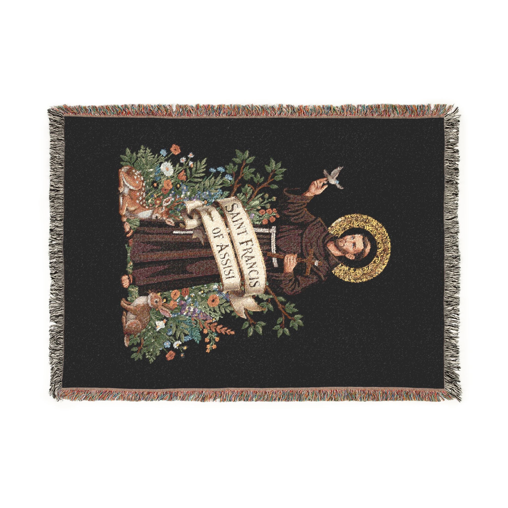 Saint Francis Woven Blanket