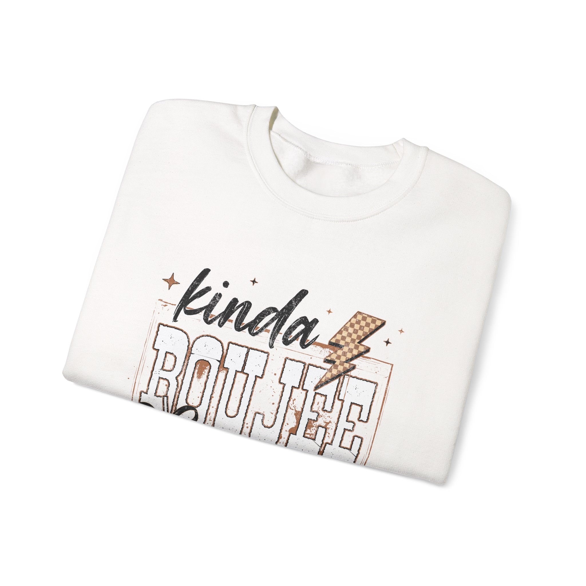 Kinda Boujee Kinda Broke-Leopard Graphic Crewneck
