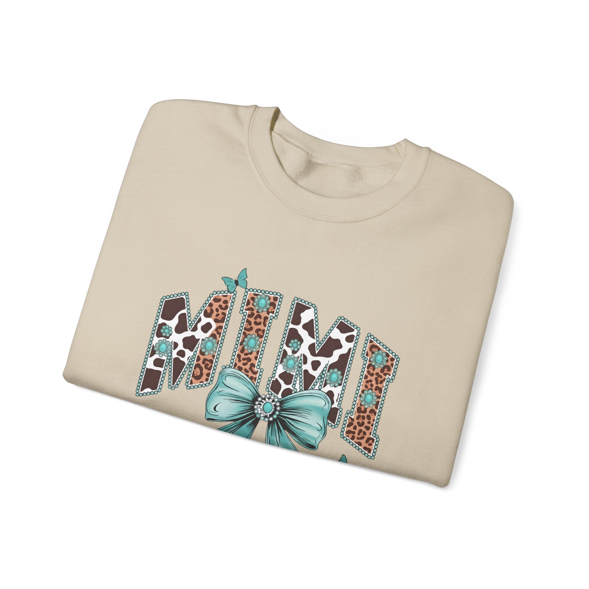 Mimi Teal Bow Sweatshirt