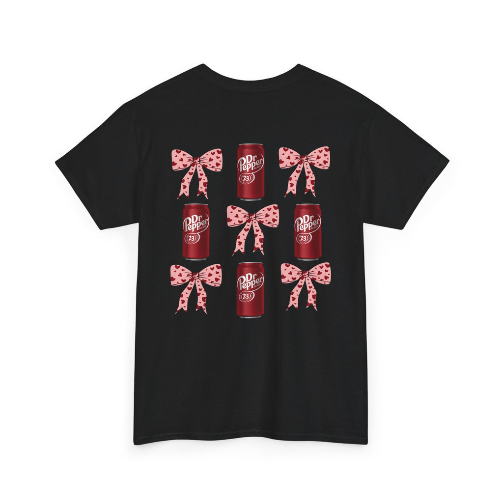 Retro Dr Pepper Can & Bow Graphic Tee