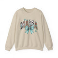 Mama Teal Bow Sweatshirt