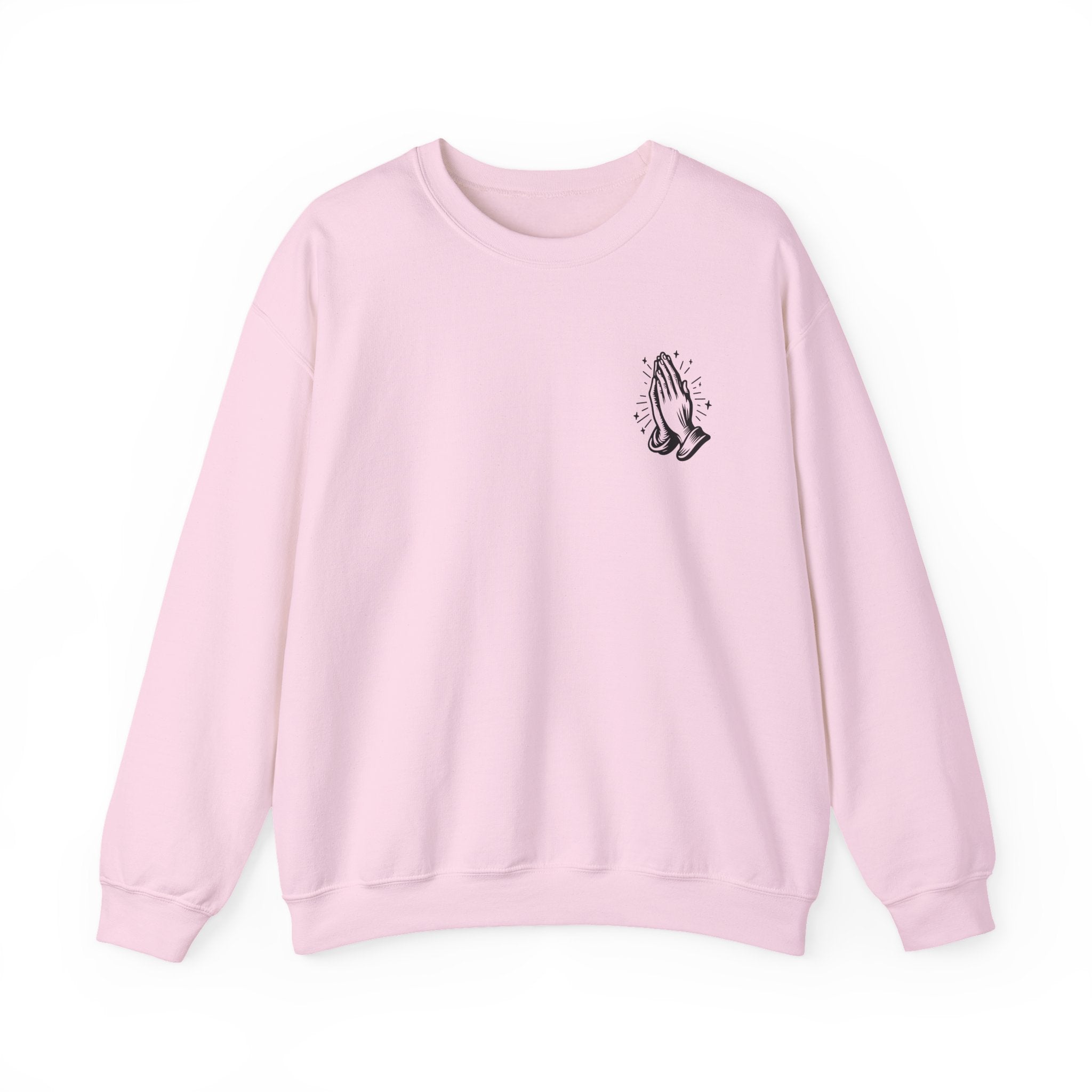 Virgin Mary Prayer Crewneck Sweatshirt — Religious Graphic Sweater