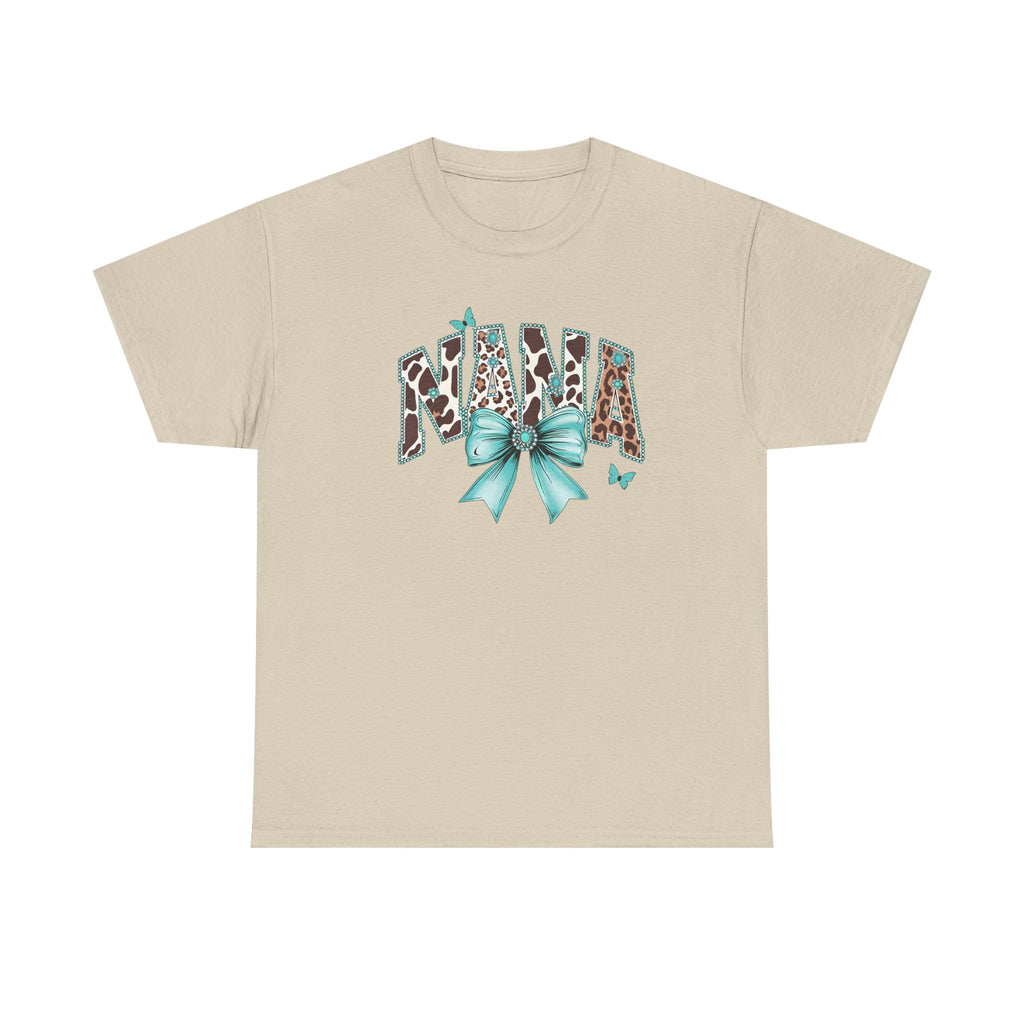 Nana Teal Bow Tee