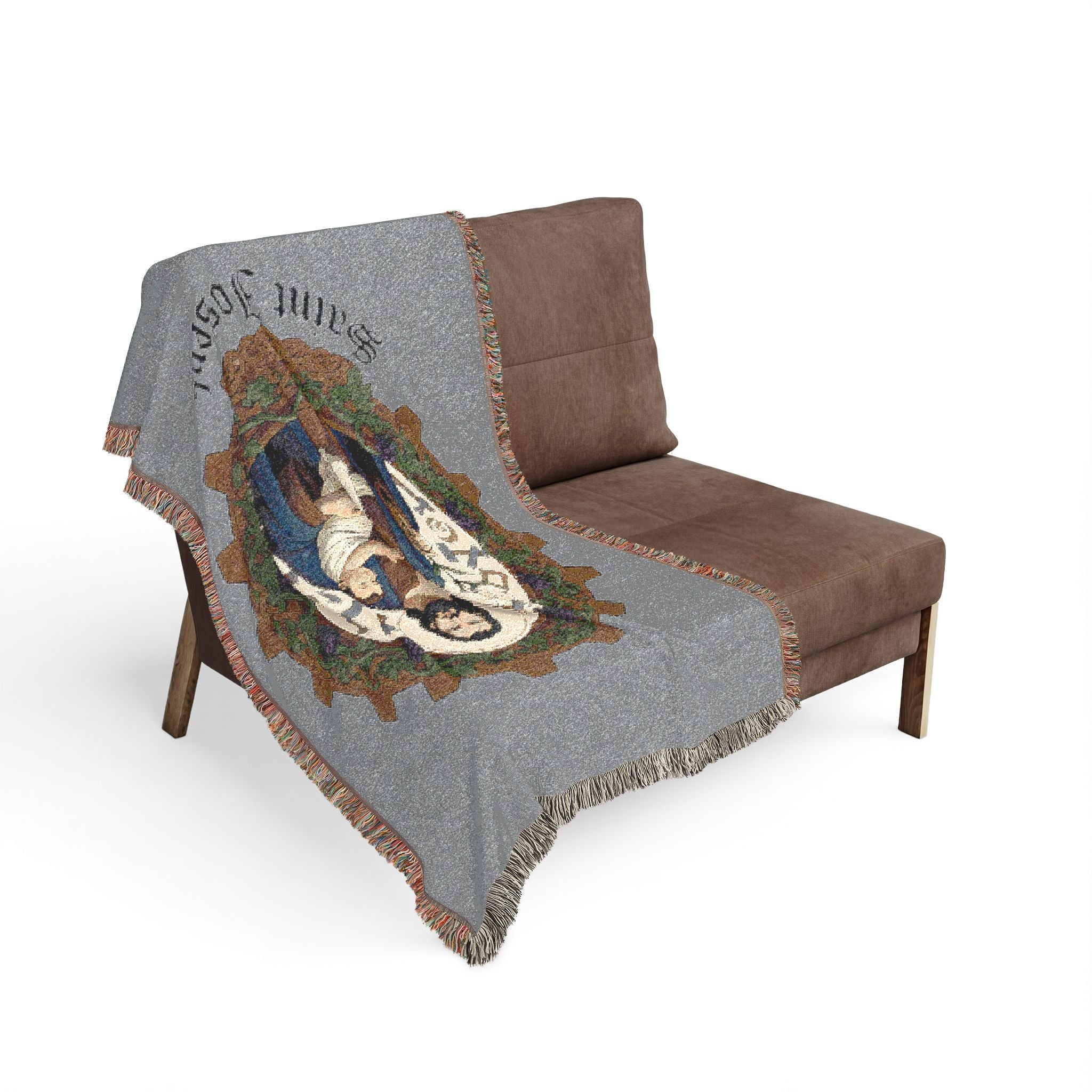 Saint Joseph Catholic Woven Blanket