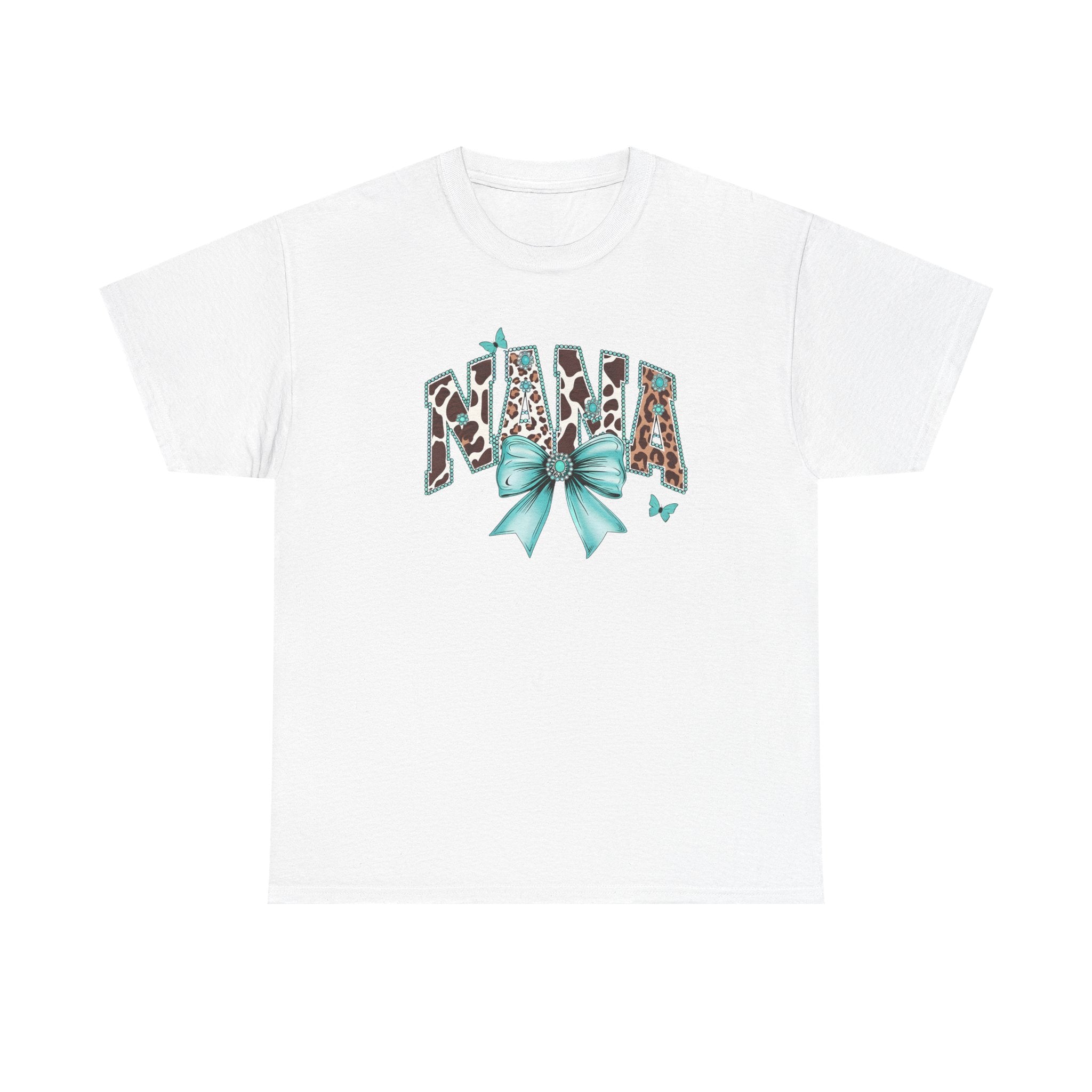 Nana Teal Bow Tee