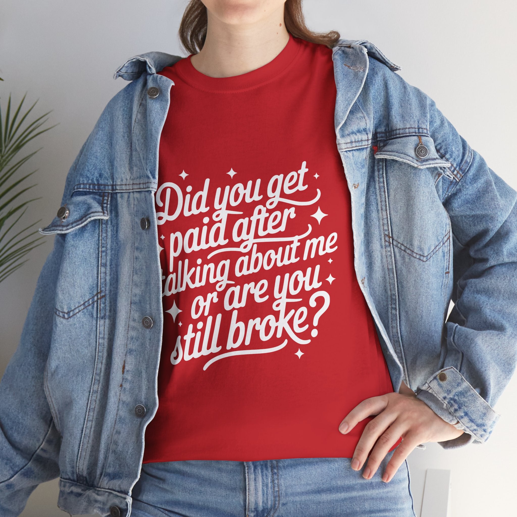 Did You Get Paid Tee White