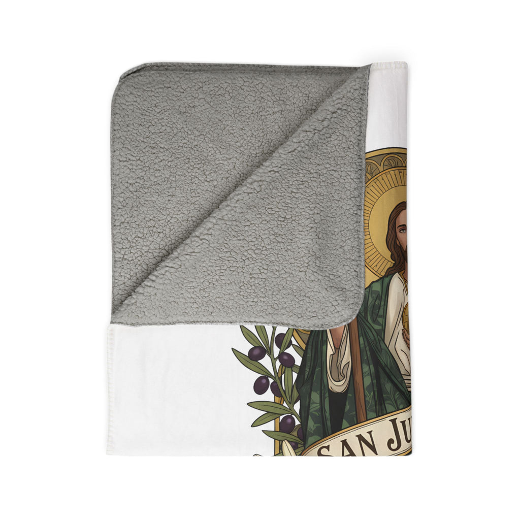 Saint Judas Fleece Sherpa Blanket