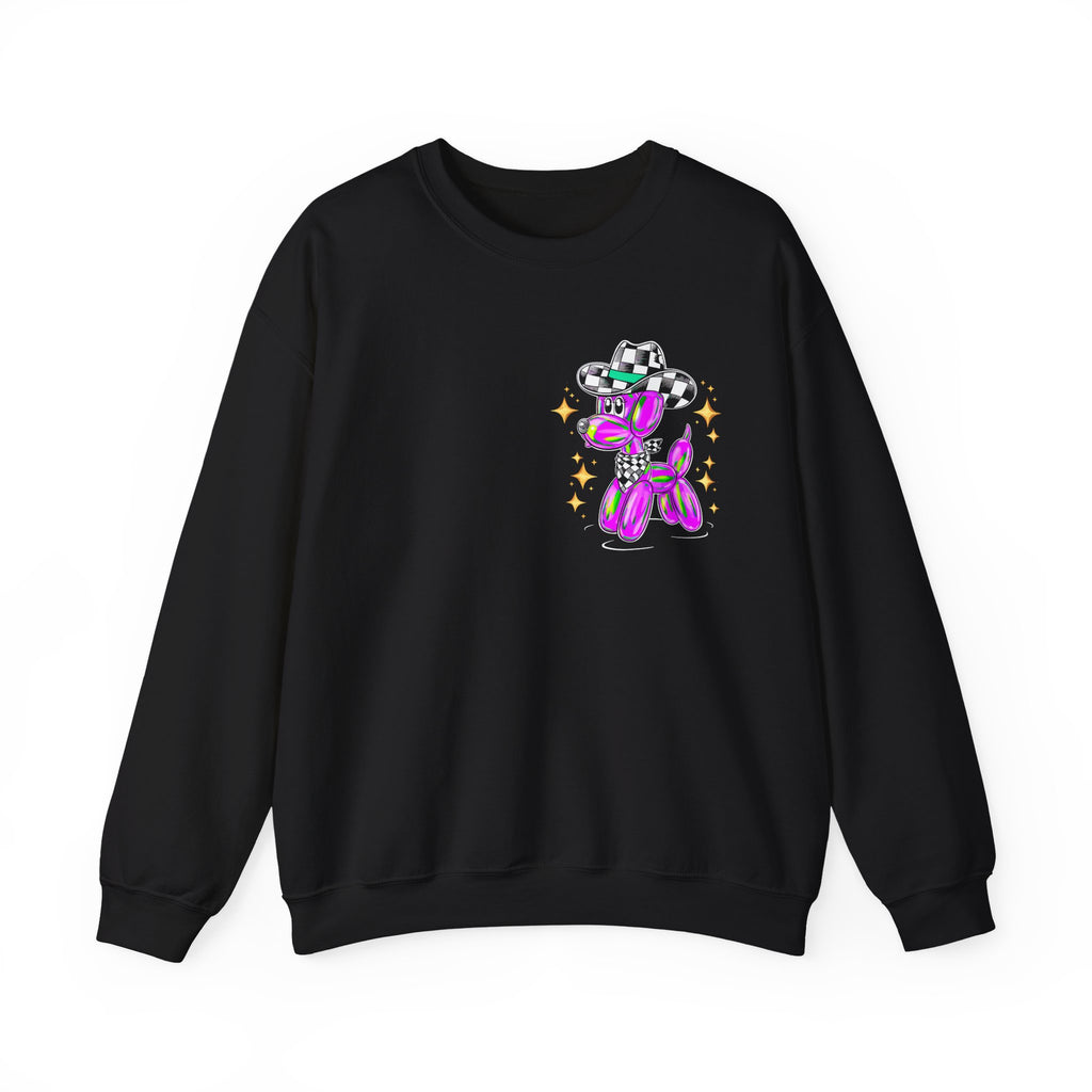 Cowboy Balloon Dog Crewneck Sweatshirt