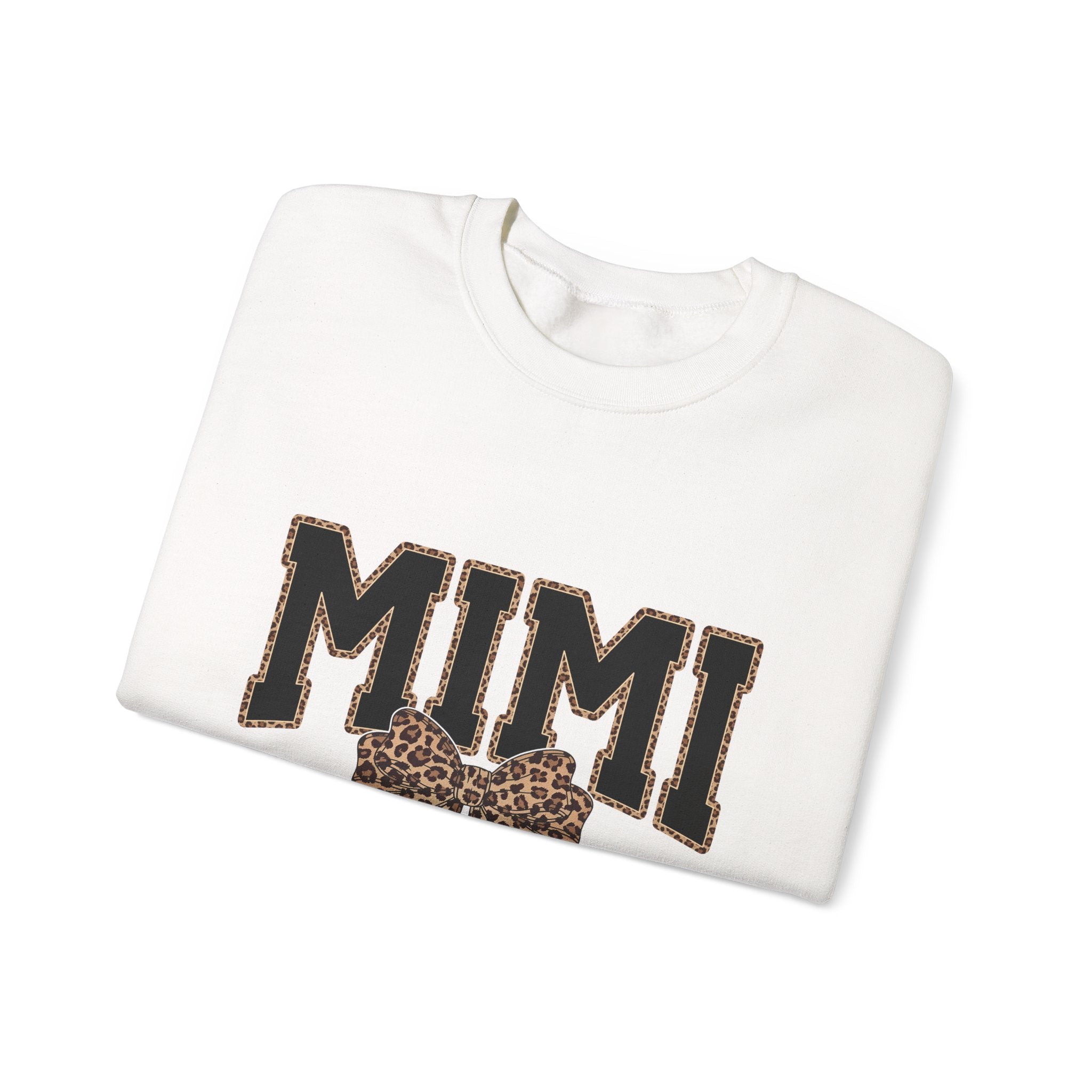 Mimi Leopard Bow Crewneck Sweatshirt