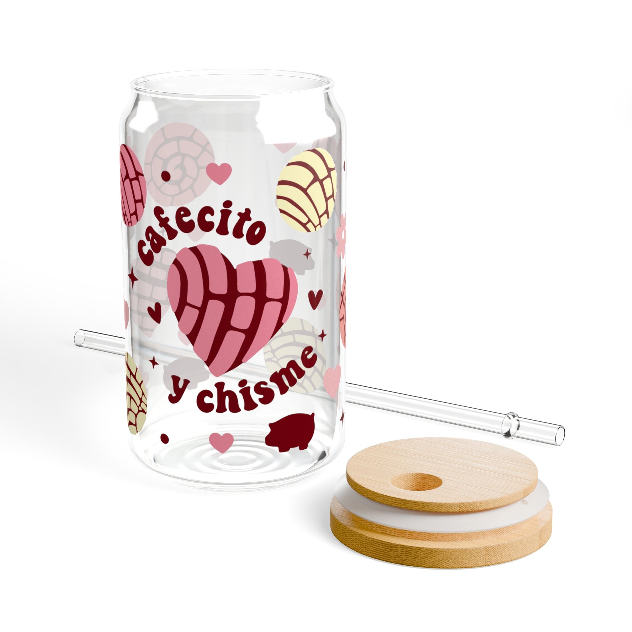 Cafecito Y Chisme Glass