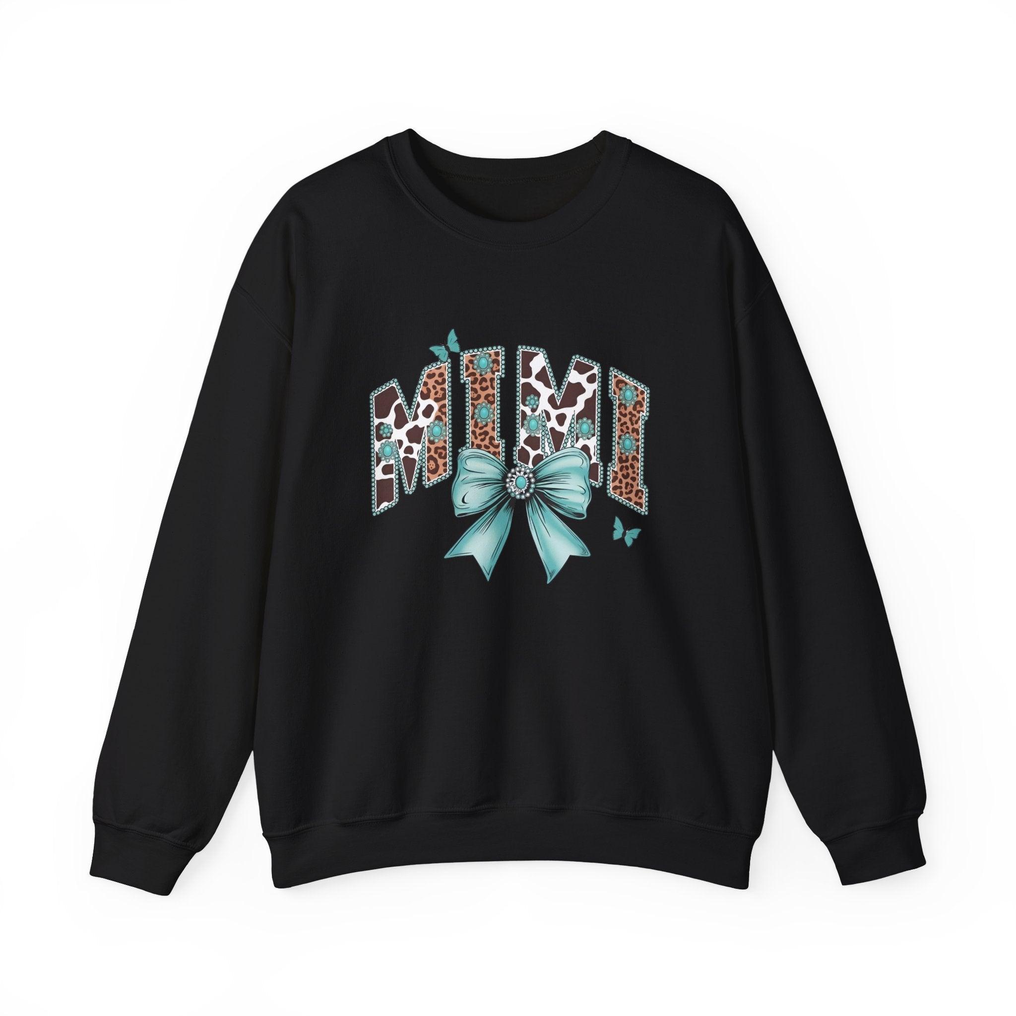 Mimi Teal Bow Sweatshirt