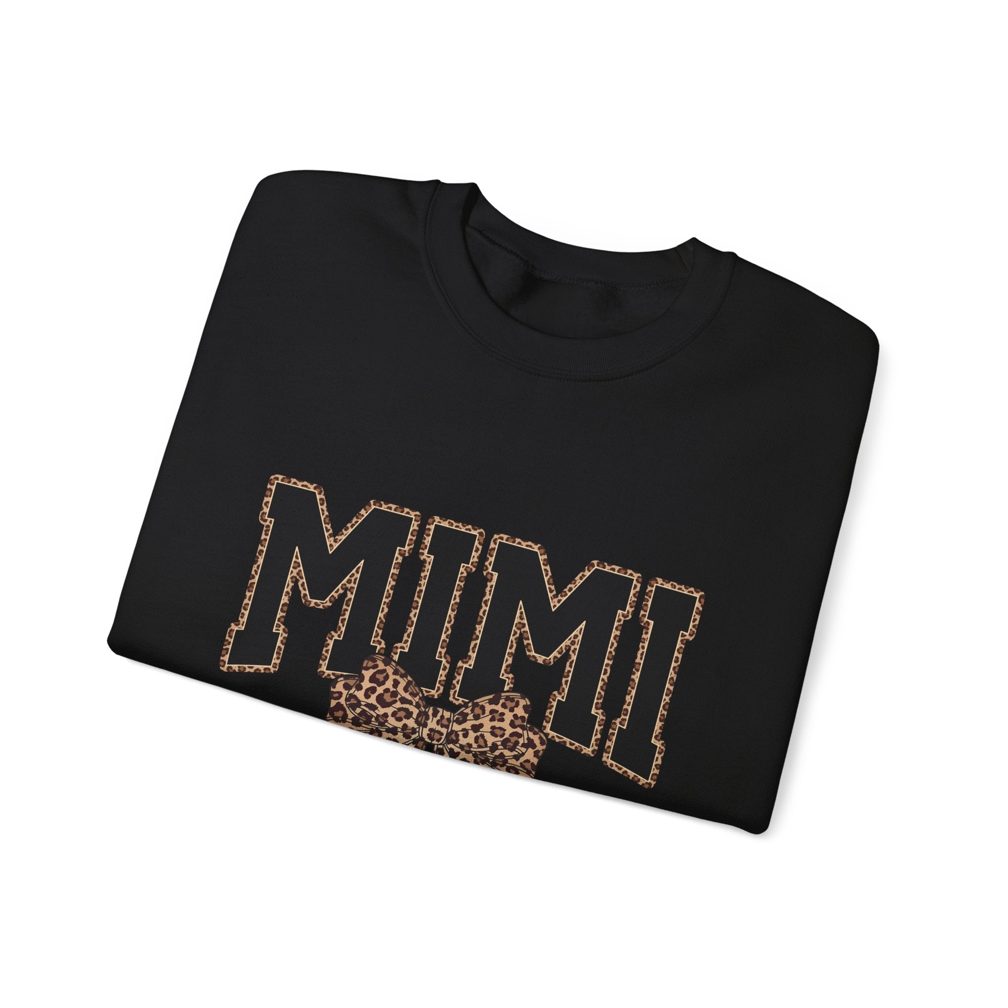 Mimi Leopard Bow Crewneck Sweatshirt