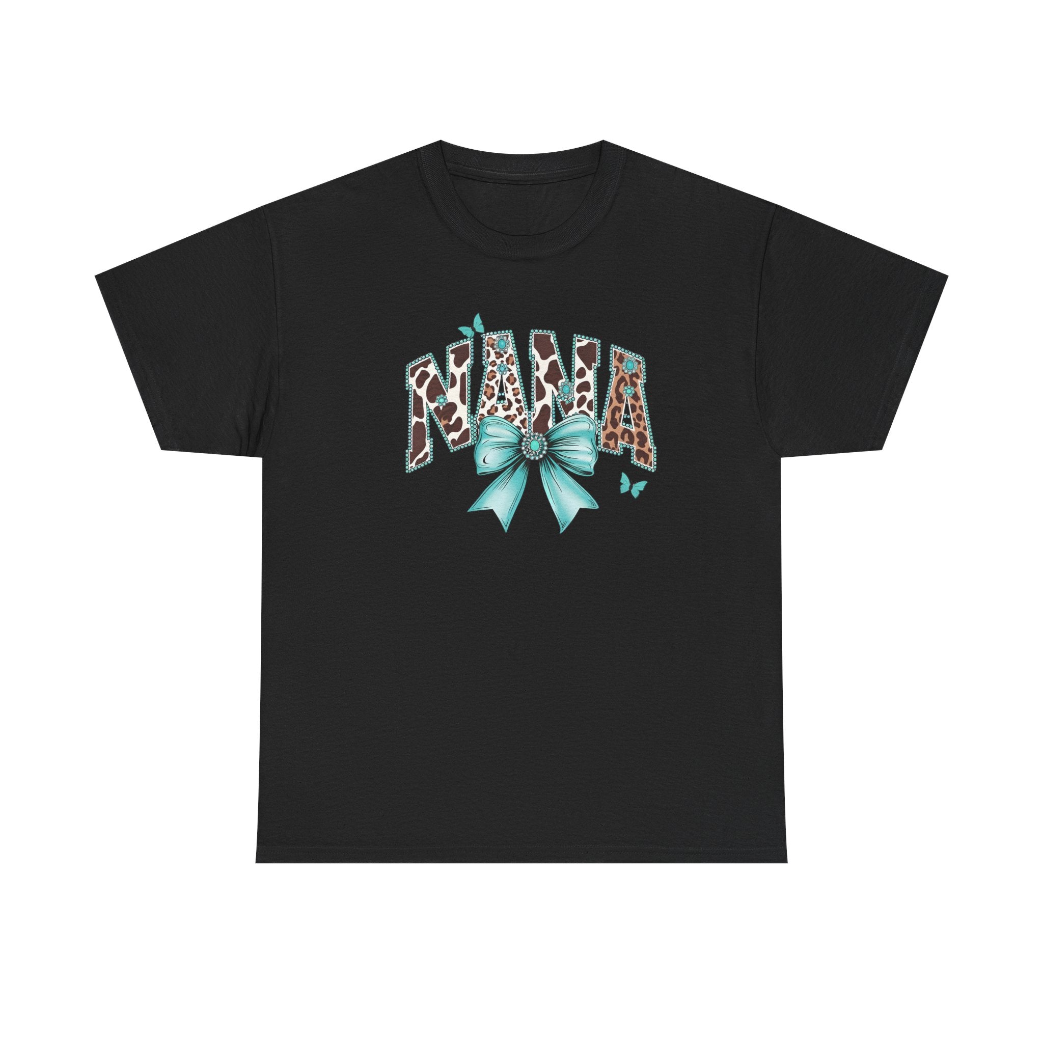 Nana Teal Bow Tee
