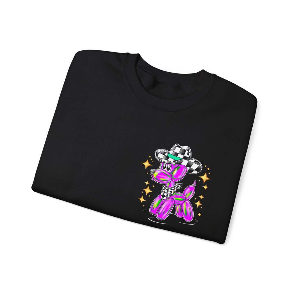 Cowboy Balloon Dog Crewneck Sweatshirt