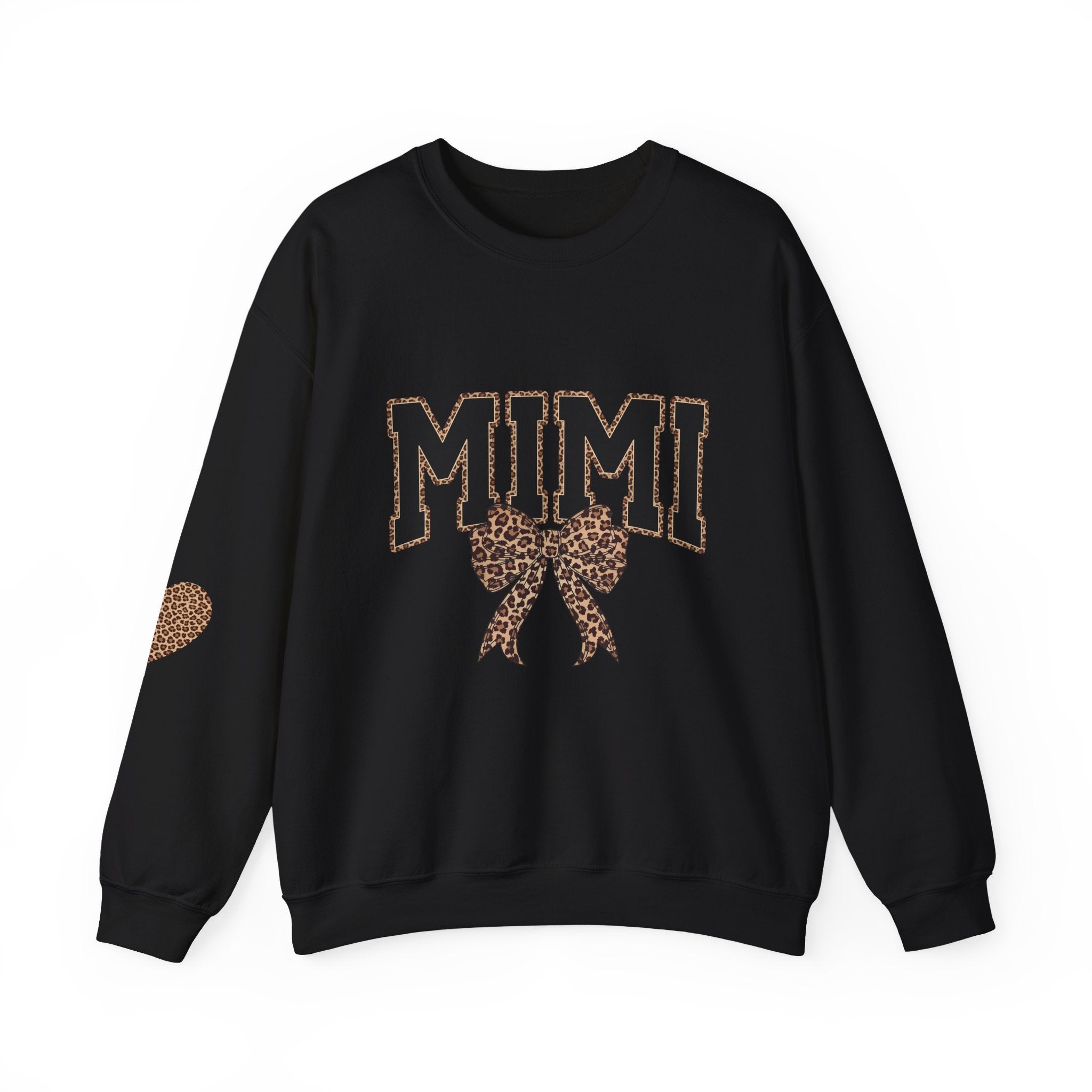 Mimi Leopard Bow Crewneck Sweatshirt