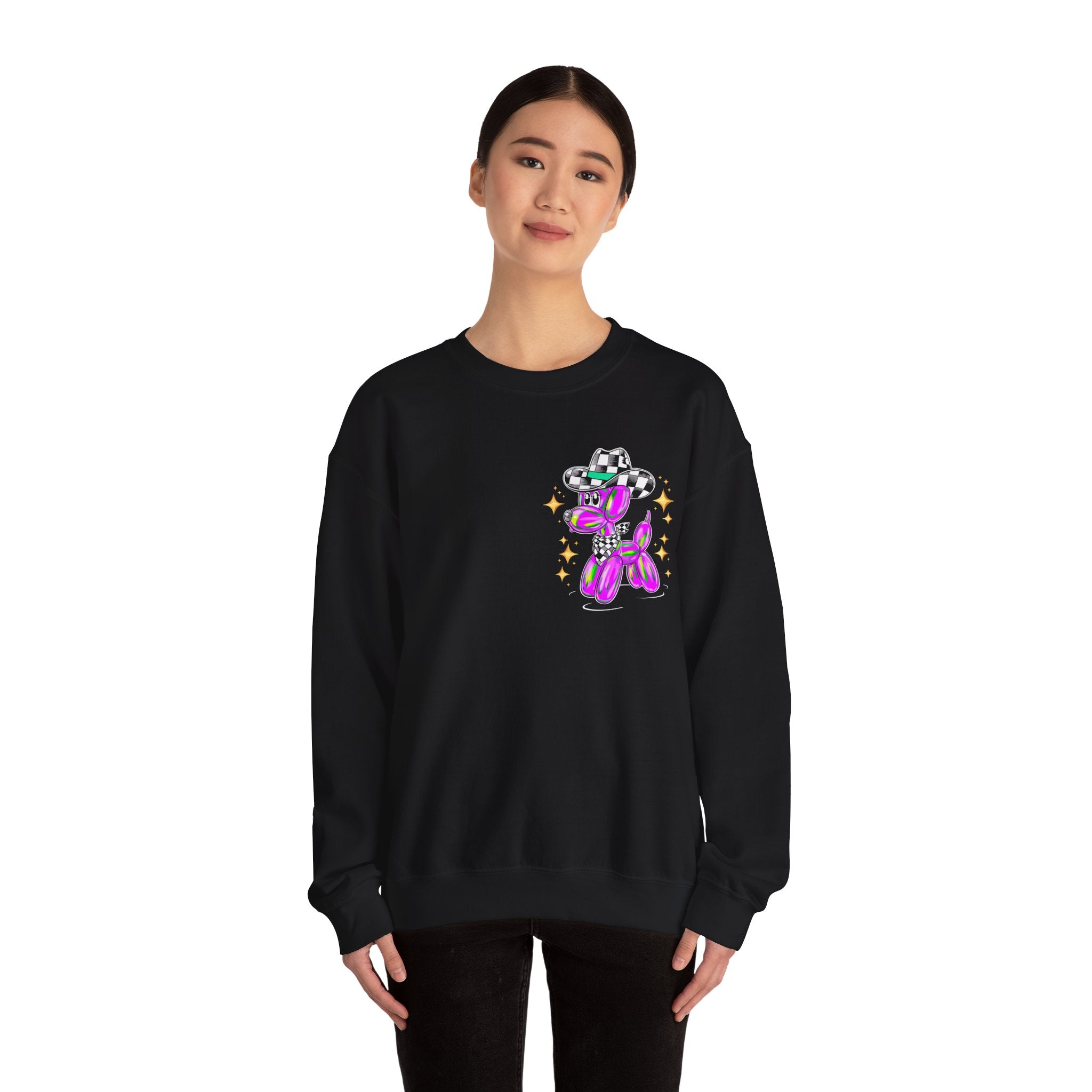 Cowboy Balloon Dog Crewneck Sweatshirt