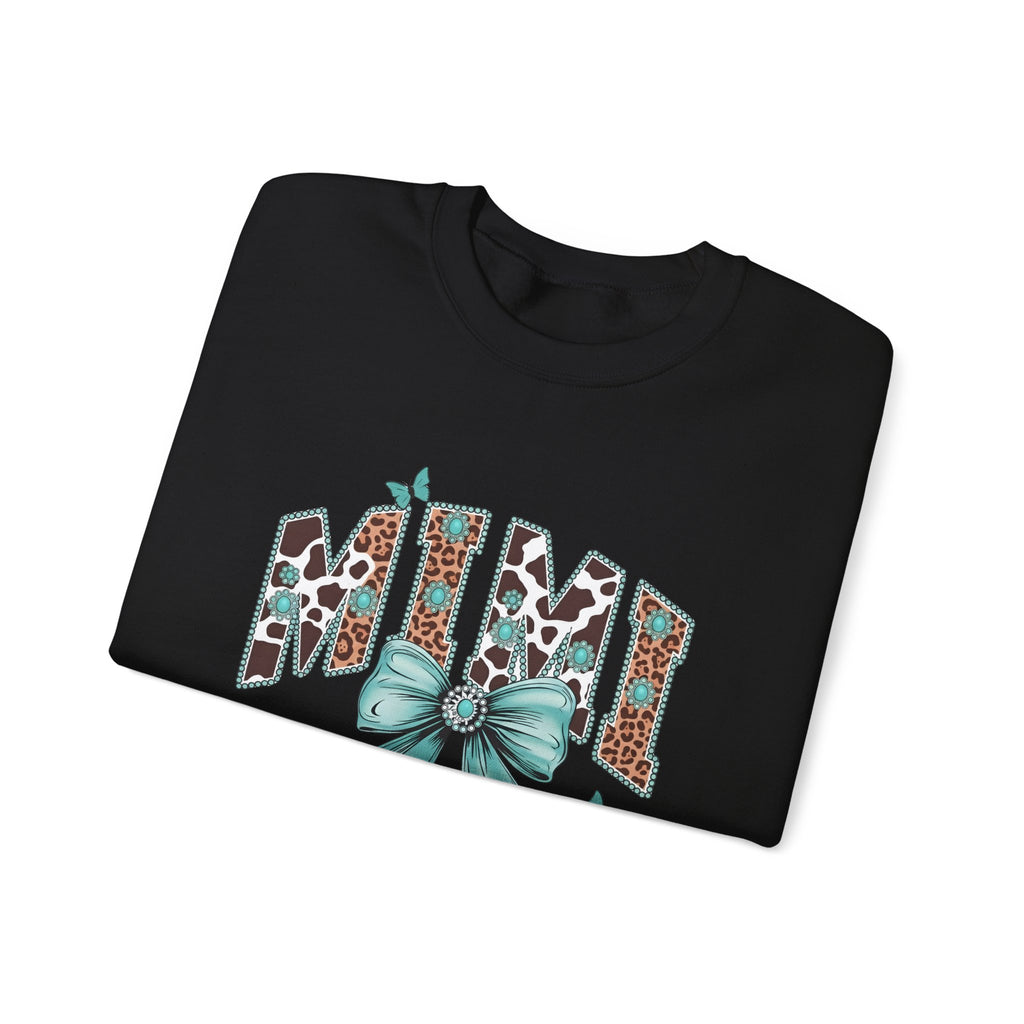 Mimi Teal Bow Sweatshirt