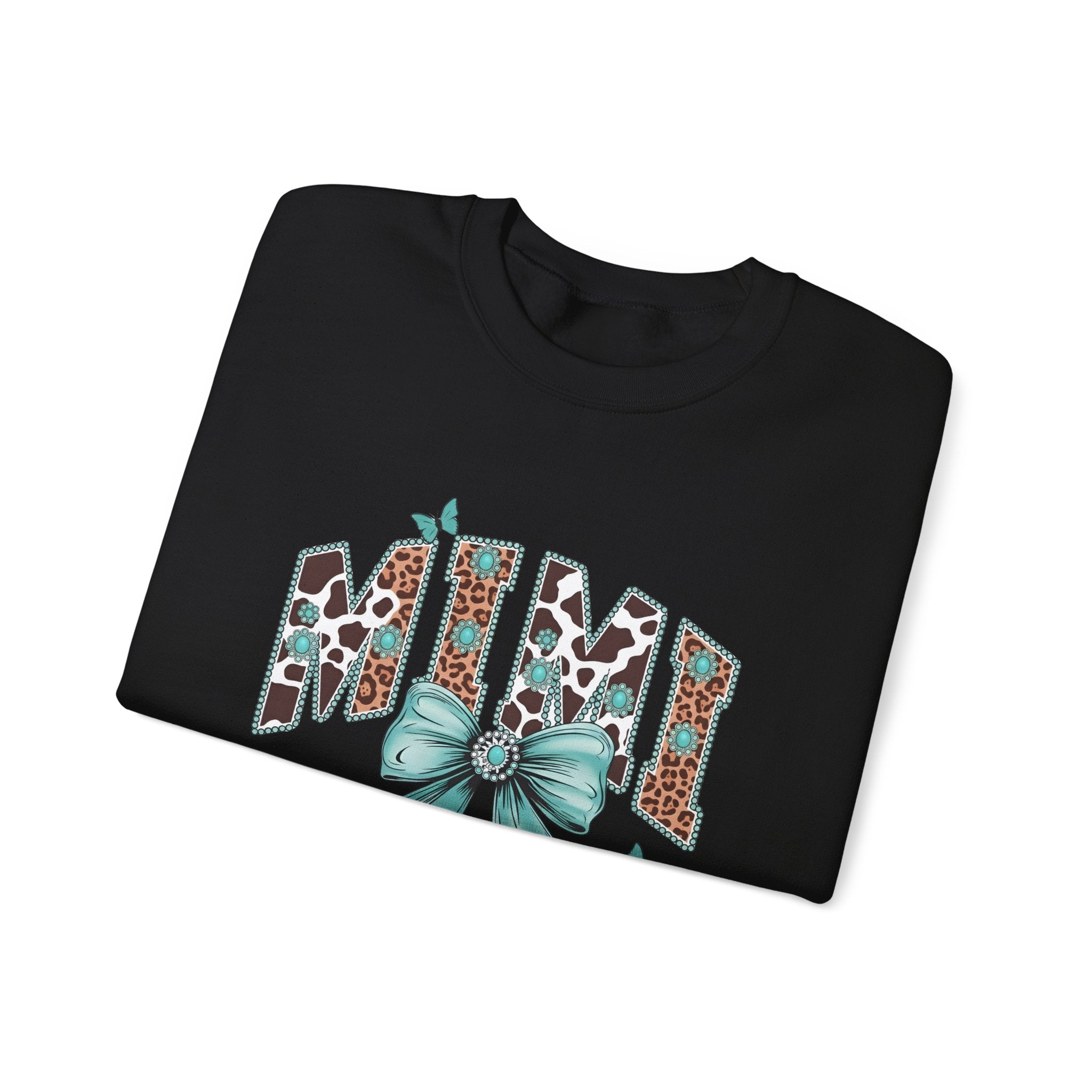 Mimi Teal Bow Sweatshirt