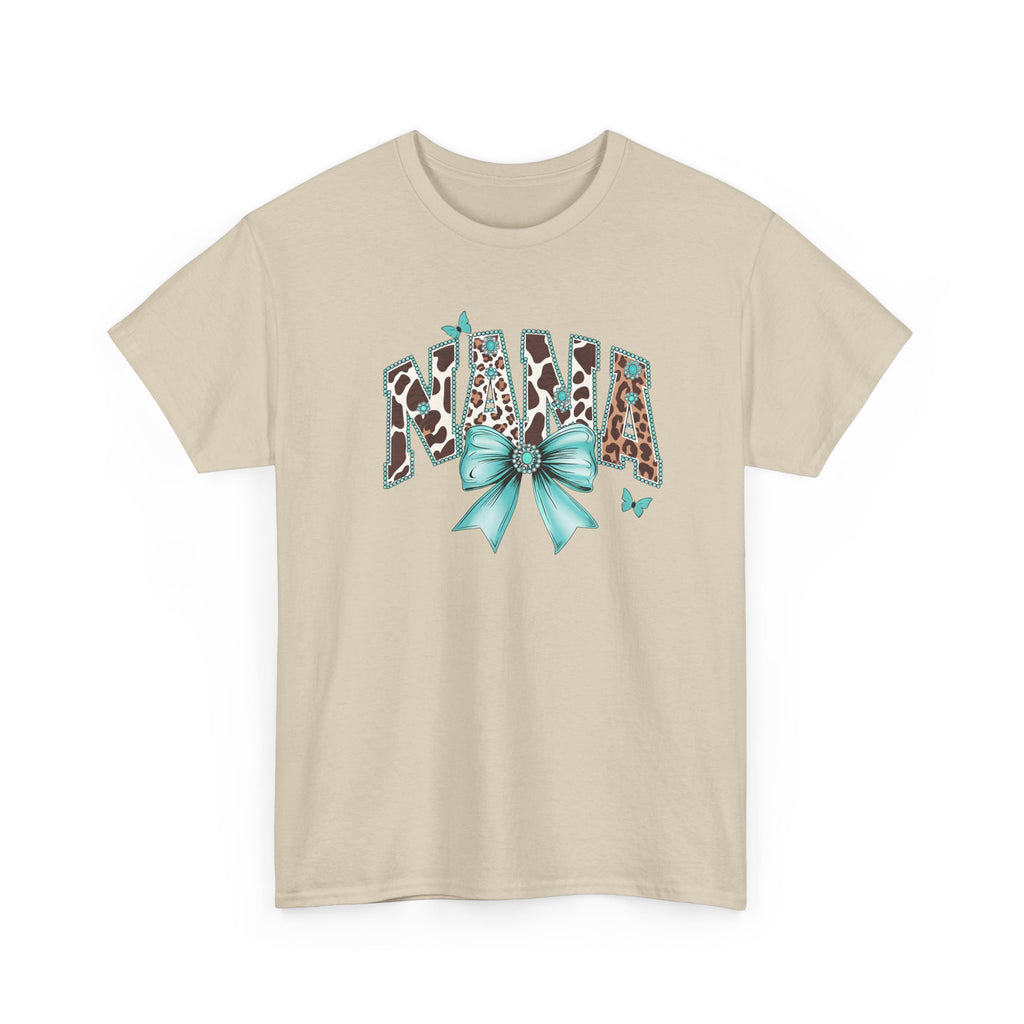 Nana Teal Bow Tee
