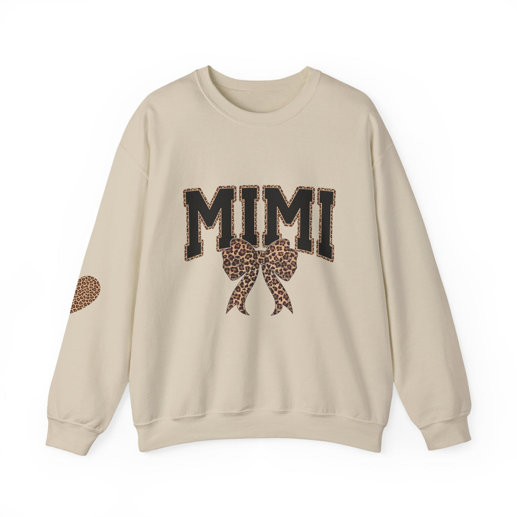 Mimi Leopard Bow Crewneck Sweatshirt