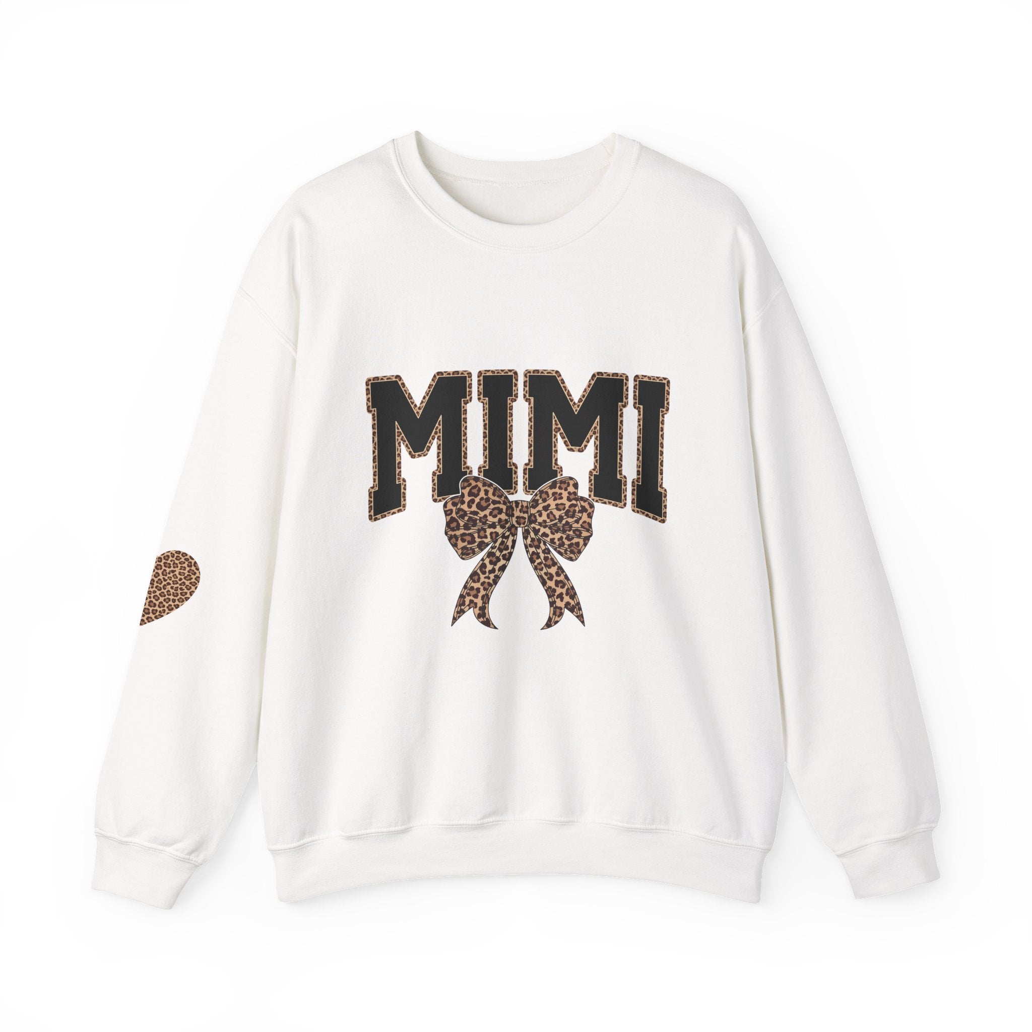 Mimi Leopard Bow Crewneck Sweatshirt